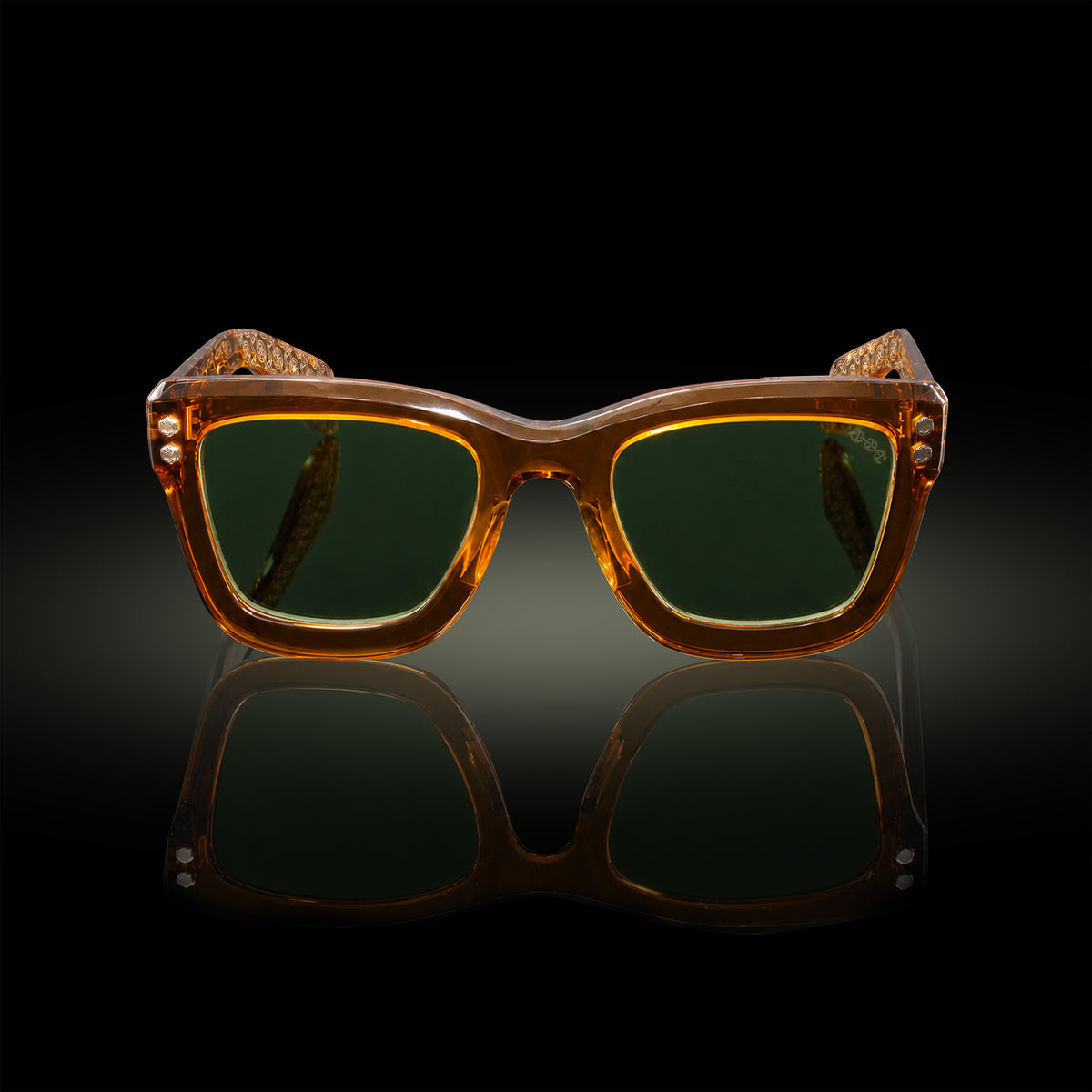 Model I eyewear in Beer Bottle Brown
