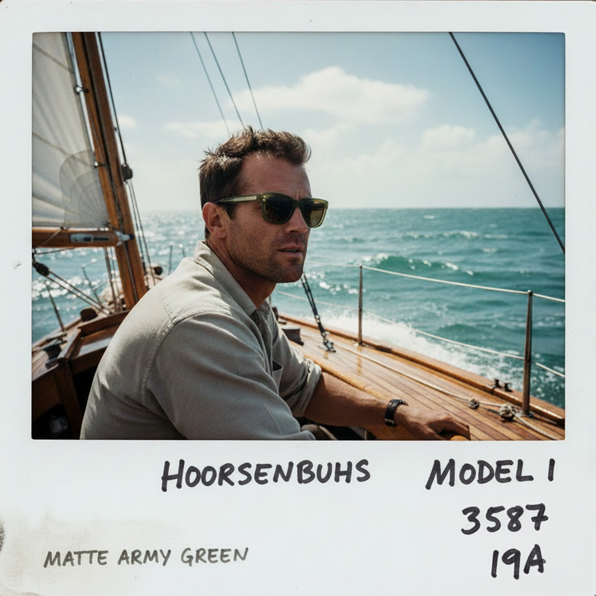 Model I eyewear in Matte Army Green