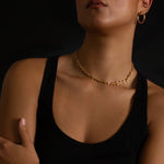 3mm Open-Link™ Necklace with Diamond Pendant - 16" in 18K gold