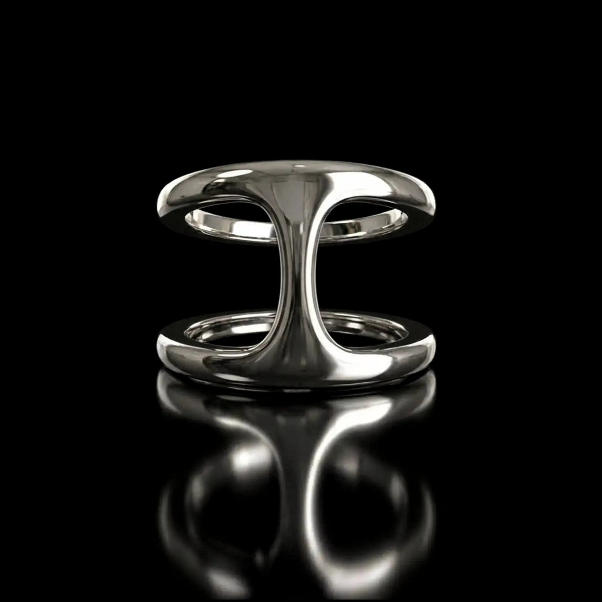 Dame Phantom ring in 18K white gold