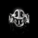 Mega Quad Link ring in sterling silver, view 2