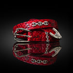 Red Snakeskin Western Belt by HOORSENBUHS®