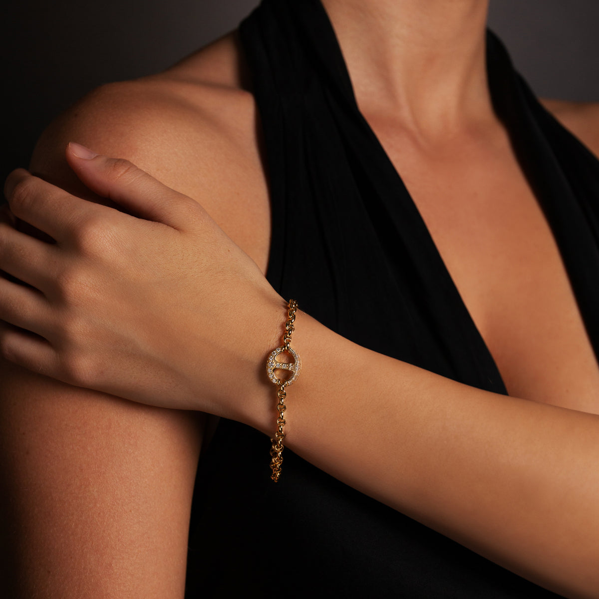 14mm Single-Link Bracelet in 18K gold