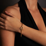 14mm Single-Link Bracelet with Diamonds (Emeralds, Rubies, Blue Sapphires) in 18K gold