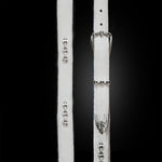 White Fur Western Belt