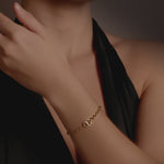 10mm Single-Link Bracelet with Diamonds by HOORSENBUHS®, in motion