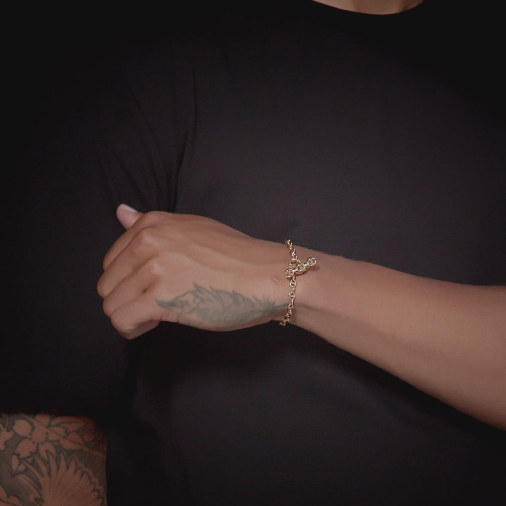 3mm Open-Link™ Bracelet by HOORSENBUHS®, in motion