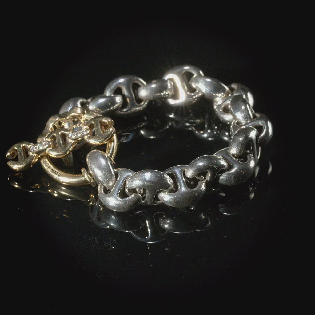 15mm Open-Link™ Bracelet by HOORSENBUHS®, in motion, view 2