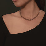 5mm Open-Link™ Necklace - 16" by HOORSENBUHS®, in motion