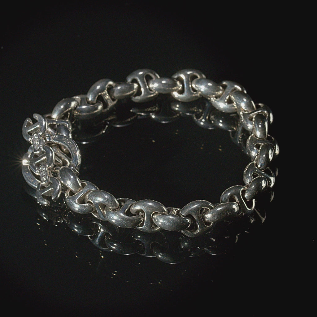 10mm Open-Link™ Bracelet by HOORSENBUHS®, in motion, view 2