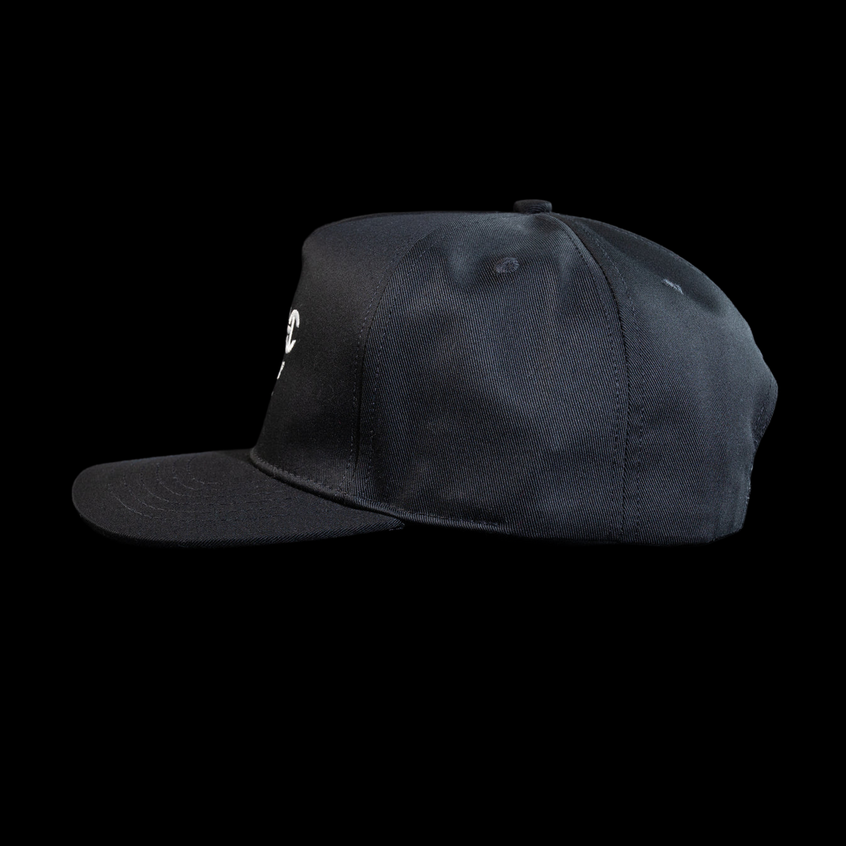 White on Black Makers Mark Twill Trucker