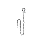 10mm Open-Link™ Wallet Chain with Diamond Pendant in sterling silver by HOORSENBUHS®