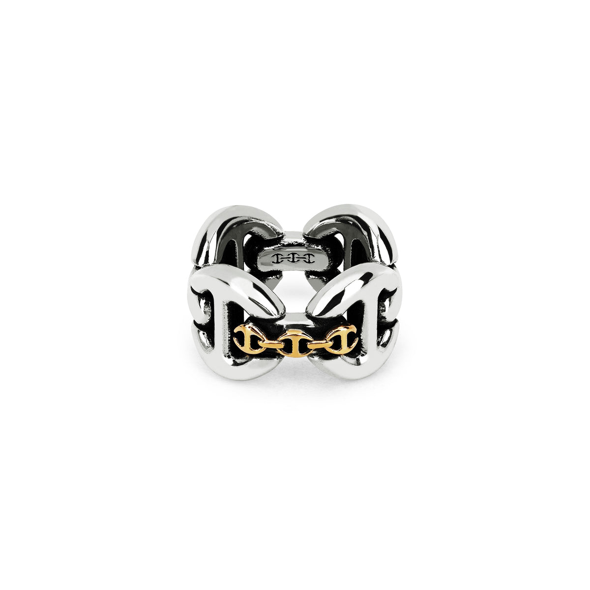 Affix Quad ring in 18K yellow gold by HOORSENBUHS®