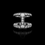Brute Phantom with Diamonds ring in sterling silver by HOORSENBUHS®