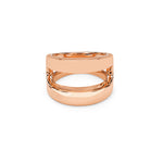 Masque ring in 18K rose gold