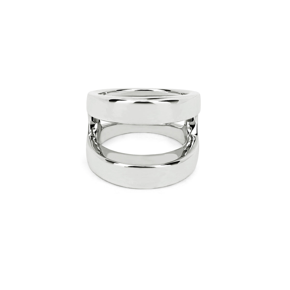 Masque ring in sterling silver by HOORSENBUHS®