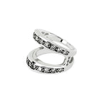 Masque with Diamonds ring in sterling silver