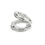 Masque with Diamonds ring in 18K white gold, view 2