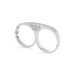 Double Knuckle ring in sterling silver by HOORSENBUHS®