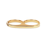 Double Knuckle ring in 18K yellow gold