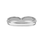 Double Barrel Knuckle ring in sterling silver