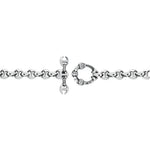 5mm Open-Link™ Wallet Chain with Diamond Pendant, toggle closure detail