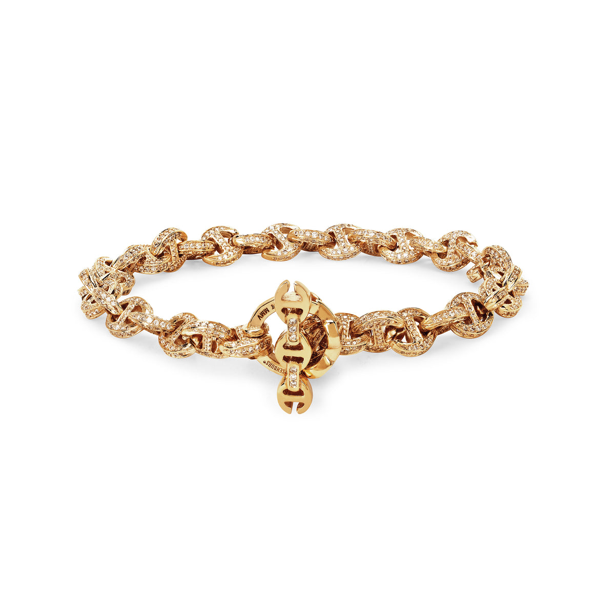 5mm Open-Link™ Bracelet Antiquated in 18K yellow gold