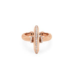 Mini Vin with Diamonds ring in 18K rose gold