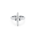 Mini Vin with Diamonds ring in 18K white gold