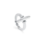 Mini Vin with Diamonds ring in 18K white gold, view 2