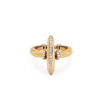 Mini Vin with Diamonds ring in 18K yellow gold by HOORSENBUHS®