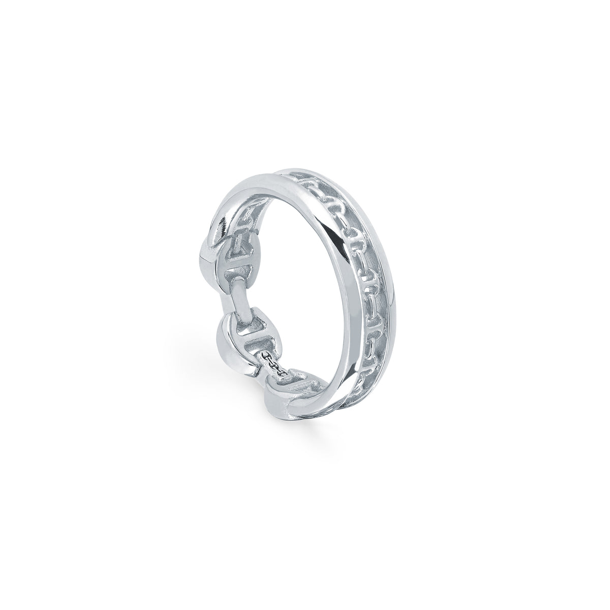 Le Teef Dame ring in 18K white gold, view 2