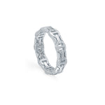 Wall Dame ring in 18K white gold, view 2