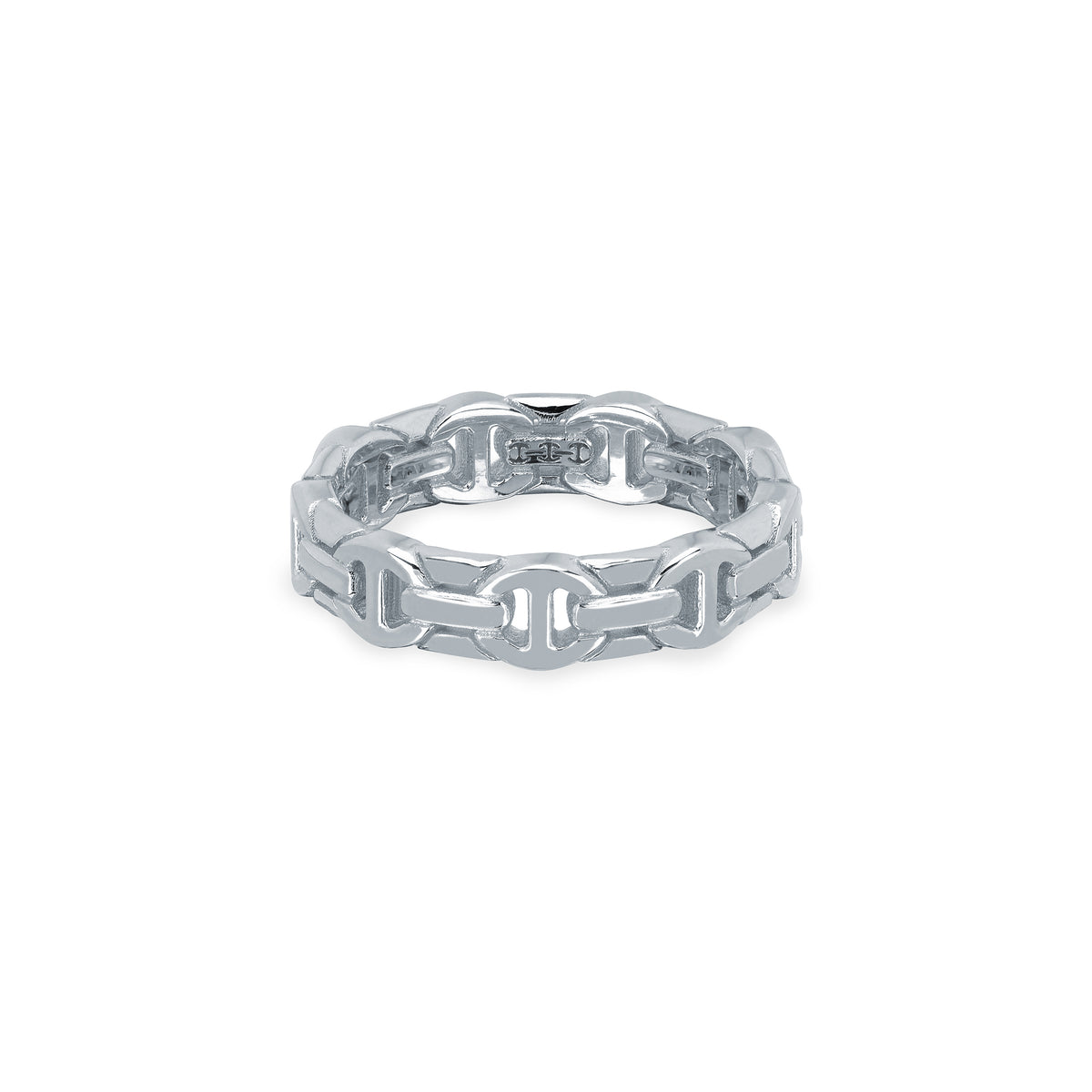 Wall Dame ring in 18K white gold