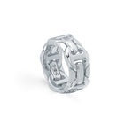 Wall Classic ring in 18K white gold, view 2