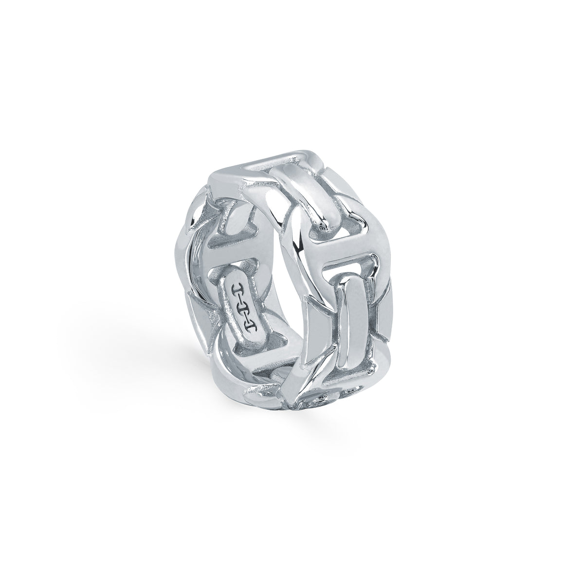 Wall Classic ring in 18K white gold, view 2