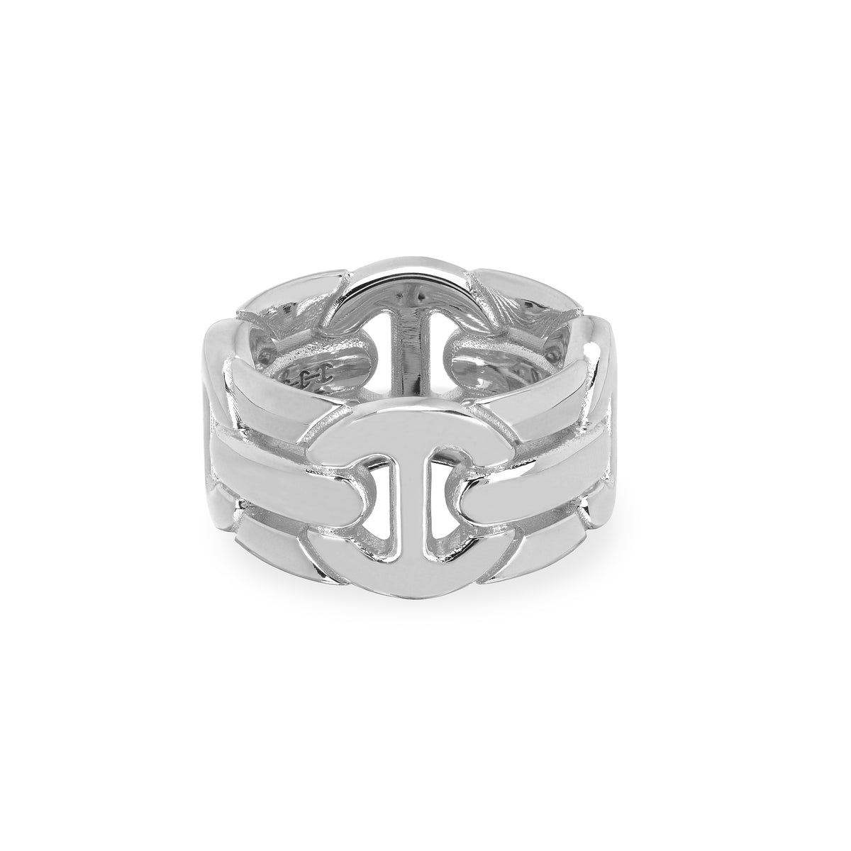 Wall Quad ring in sterling silver by HOORSENBUHS®