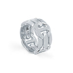 Wall Quad ring in 18K white gold, view 2