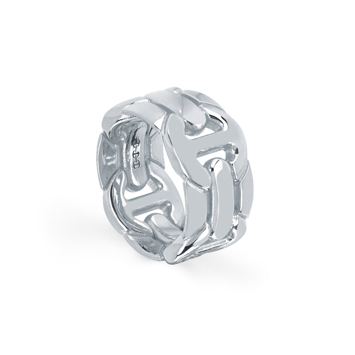 Wall Quad ring in 18K white gold, view 2