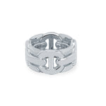 Wall Quad ring in 18K white gold