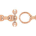10MM Open-Link™ Bracelet in 18K rose gold, toggle closure detail