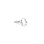 Tri-Link Pendant I in sterling silver, back view