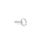 Tri-Link Pendant I in 18K white gold, back view