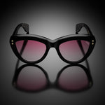 Model VII eyewear in Black, front view