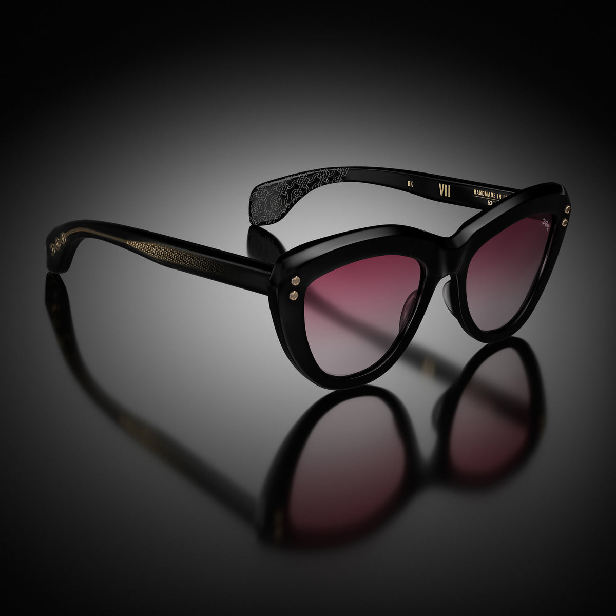 Model VII eyewear in Black by HOORSENBUHS®