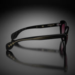 Model VII eyewear in Black, side view