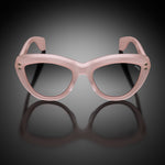 Model VII eyewear in Pink Coral (Smoke), front view