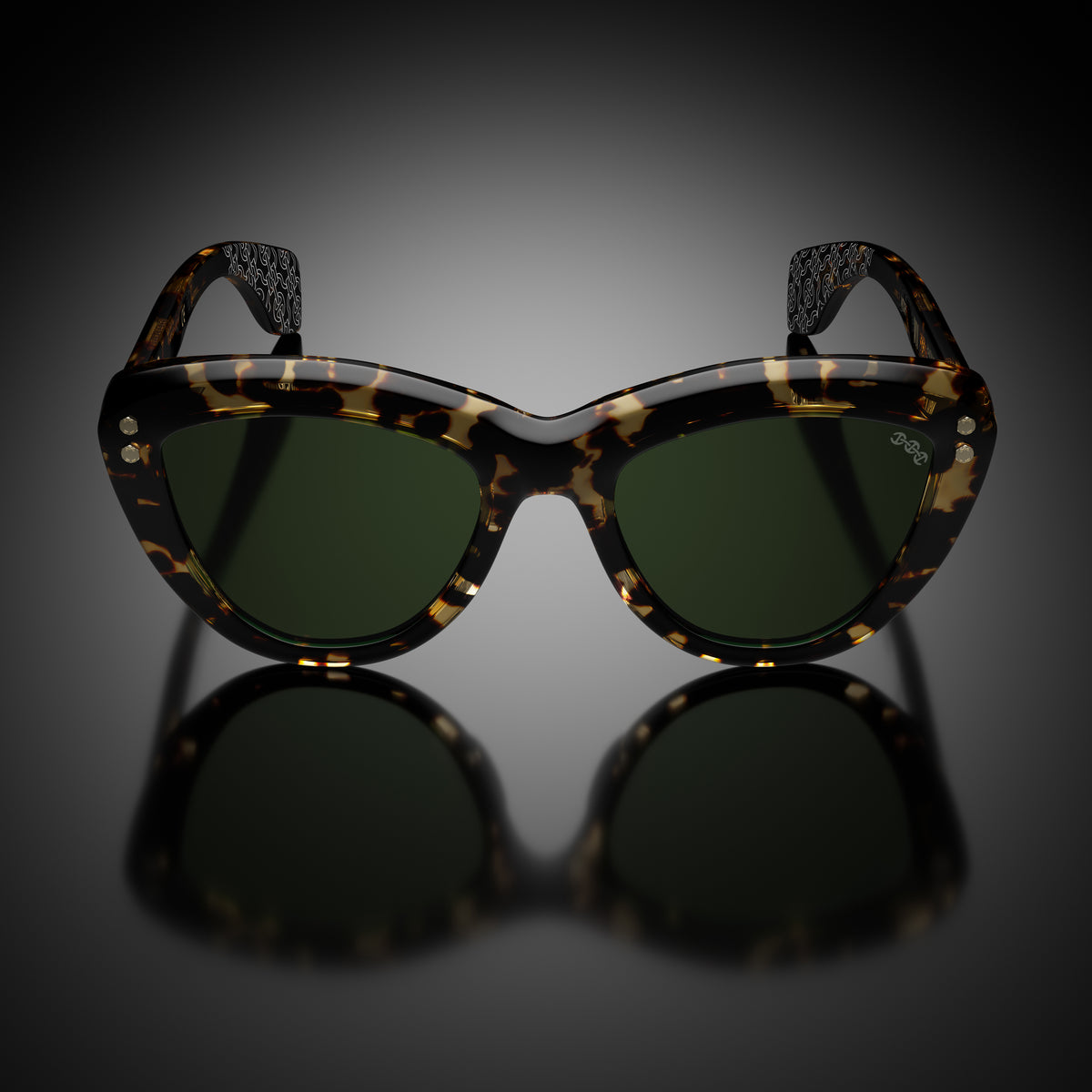 Model VII eyewear in Tokyo Tortoise, front view