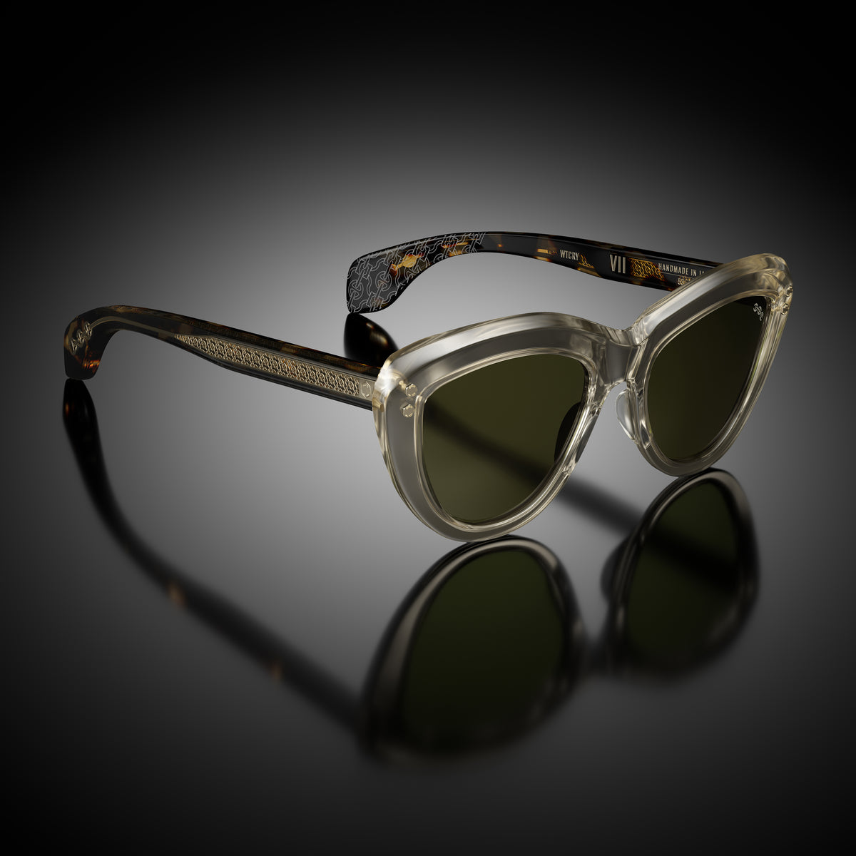 Model VII eyewear in Wheat Crystal by HOORSENBUHS®