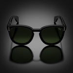 Model II eyewear in Black, front view